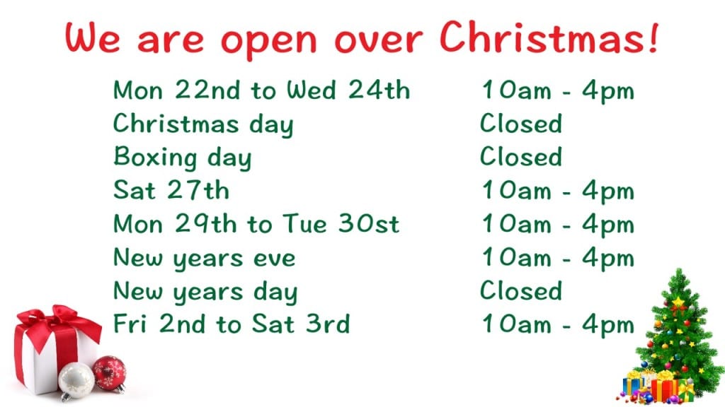 Our Christmas Trading Hours